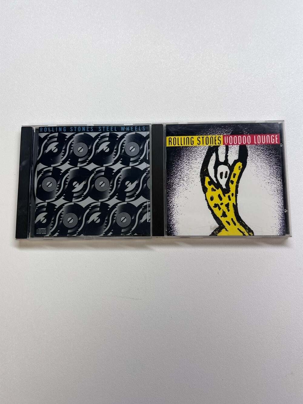 The Rolling Stones 2 CD Lot Steel Wheels Voodoo Lounge Vintage Rock Music